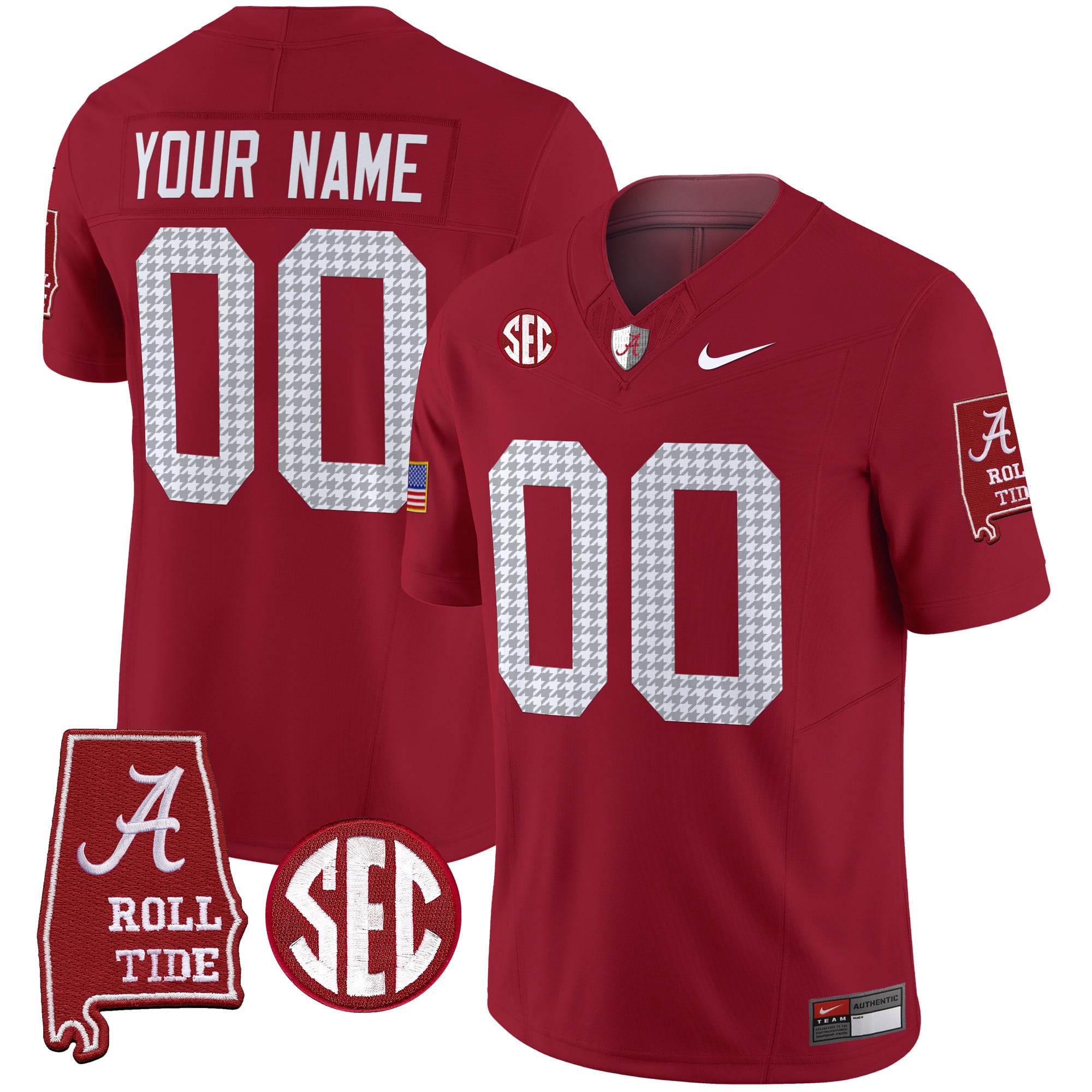Alabama Crimson Tide Pro Combat Vapor Limited Custom Jersey - All Stitched
